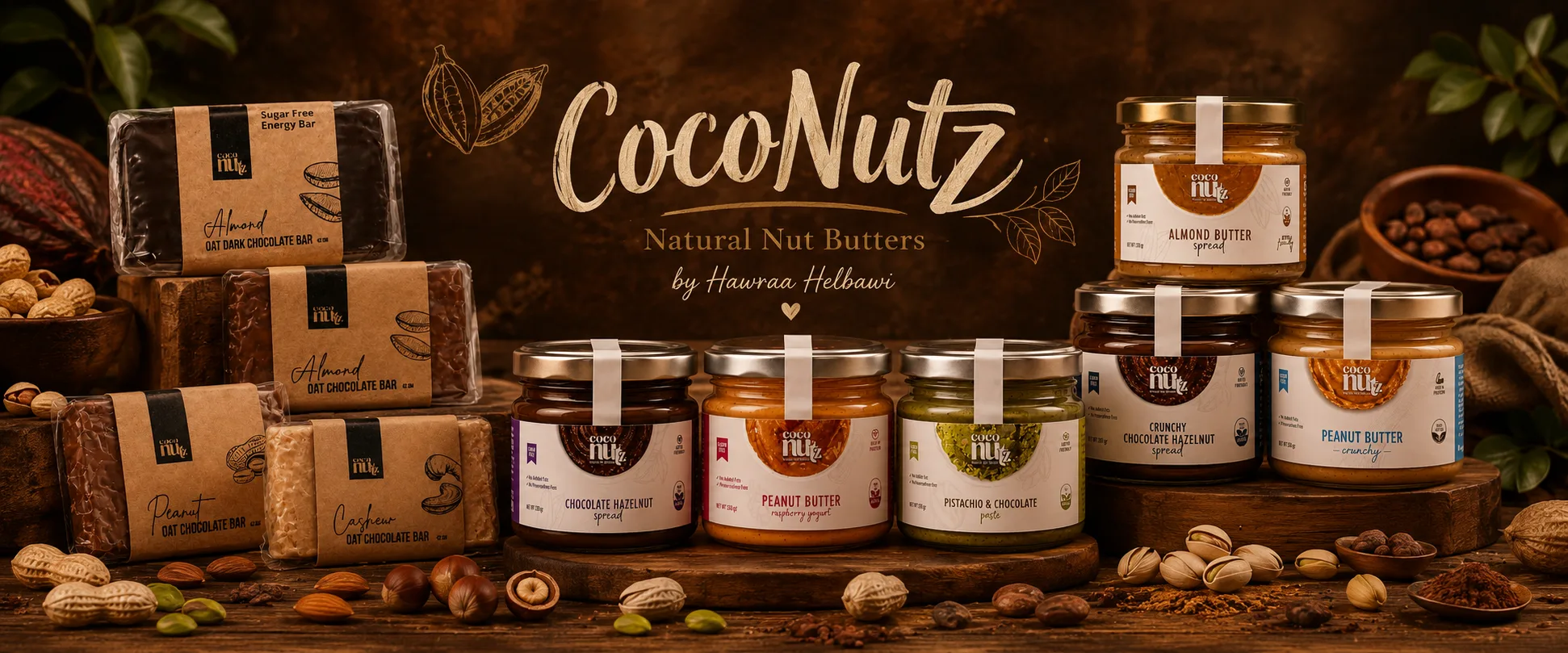CocoNutz — Natural Nut Butters by Hawraa Helbawi